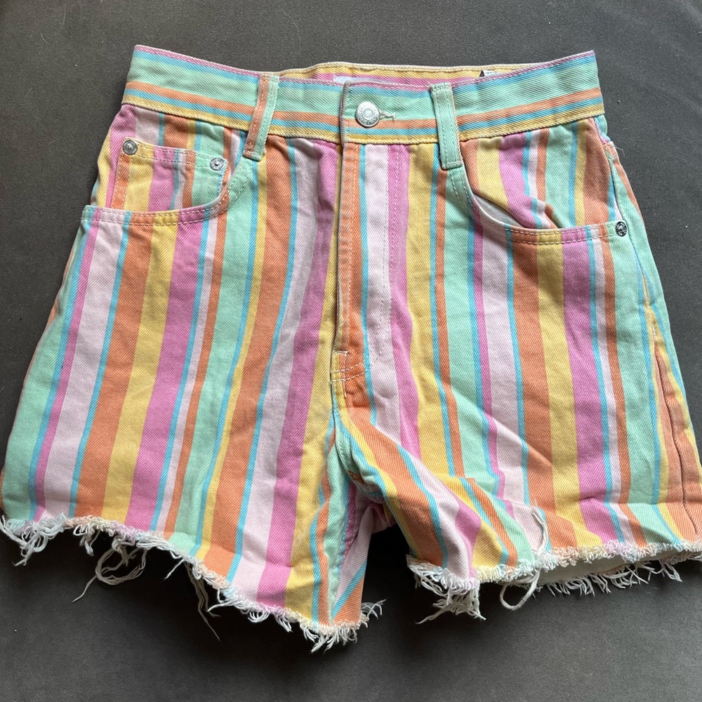 3/$10 Zara Rainbow Shorts